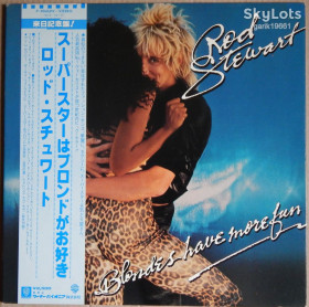 Платівки Пластинки ^/--/^ Rod Stewart – Blondes Have More Fun  (Warner Bros. Records – P-10602 /--/ W, Japan) inner sleeve, OBI NM-/NM- ^_^^^ Rod Stewart – Blondes Have More Fun (Warner Bros. Records – P-10602 /--/ W, Japan) inner sleeve, OBI NM-/NM- - фото фото фото