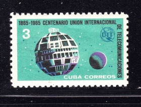 Освоєння космосу Освоение космоса ^/--/^ Космос . Куба 1965 г  MNH  - ^_^^^ Космос . Куба 1965 MNH - фото фото фото