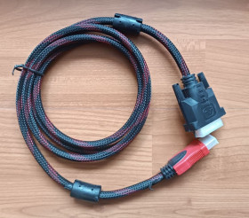 Док-станції, перехідники Док-станции, переходники ^/--/^ Кабель  HDMI → DVI  довжина 1.5 м ^_^^^ Кабель HDMI → DVI длина 1.5 м - фото фото фото