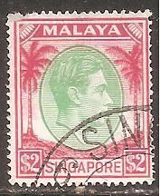 Сінгапур Сингапур ^/--/^ Бр.Сингапур 1951 Sc.19 /--/ а гаш. Перф.18 ^_^^^ Бр.Сінгапур 1951 Sc.19 /--/ а гаш. Перф.18 - фото фото фото