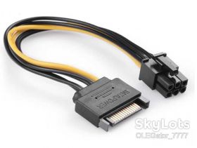 Інше Другое ^/--/^ Кабель питания переходник SATA -&amp;gt; 6 /--/ pin   2 шт. в лоте ^_^^^ Кабель живлення перехідник SATA - > 6 /--/ pin 5 /--/ шт. в лоті - фото фото фото