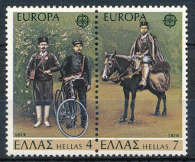 Інше Другое ^/--/^ Греция Почта и телекоммуникации Европа СЕПТ 1979 ^_^^^ Греція Пошта і телекомунікації Європа СЕПТ 1979 - фото фото фото