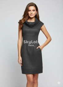 Сукні Платья ^/--/^ Стильна тепла сукня футляр Cotton Club ^_^^^ 1+1= Стильное теплое платье футляр cotton club - фото фото фото