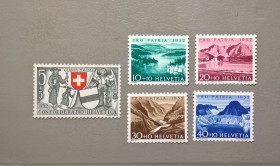 Швейцарія Швейцария ^/--/^ Швейцария Природа Гора Герб 1952 ^_^^^ Швейцарія Природа Гора Герб 1952 - фото фото фото