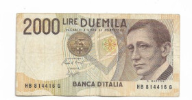 Італія, Ватикан Италия, Ватикан ^/--/^ ITALY Италія 2000 лір 3 жовтня 1990 ^_^^^ ITALY Италия 2000 лир 3 октября 1990 - фото фото фото