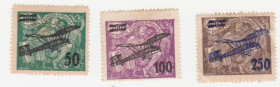 Чехословаччина Чехословакия ^/--/^ Чехословакия 1922 г №  202‑204 * серия ^_^^^ Чехословаччина 1922 р No 202-204 * Серія - фото фото фото