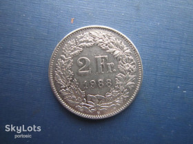 Швейцарія Швейцария ^/--/^ Монета 2 франка Швейцария 1988 ^_^^^ Монета 2 франка Швейцарія 1988 - фото фото фото
