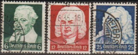 Третій Рейх (-) Третий Рейх (-) ^/--/^ 1935 - Рейх - Композитори Mi.573-75 _3.0 € ^_^^^ 1935 - Рейх - Композиторы Mi.573-75 _3.0 € - фото фото фото