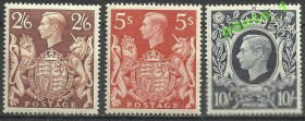 Великобританія Великобритания ^/--/^ Великобритания 1939 стандарт Георг VI включая 10 Шил. темно-синяя!!  3 /--/ м.- ^_^^^ Великобританія 1939 стандарт Георг VI включаючи 10 Шил. темно-синя! 3 /--/ м.- - фото фото фото