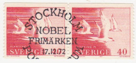 Скандинавія Скандинавия ^/--/^ Швеция 1971 г. № 706 гашеная пара ^_^^^ Швеція 1971 р. No 706 гашена пара - фото фото фото