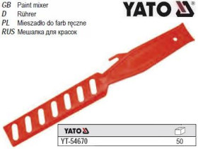 Інші інструменти Другие инструменты ^/--/^ Миксер ручной до фарби YATO пластиковий перфорований YT-54670 ^_^^^ Міксер ручний до фарби YATO пластиковий перфорований YT-54670 - фото фото фото