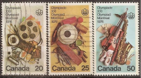 Північна Америка Северная Америка ^/--/^ Канада 1976 Sc.684-686 гаш. ПОЛНАЯ серия ^_^^^ Канада 1976 Sc.684-686 гаш. Повна серія - фото фото фото