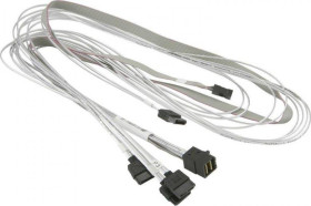 Інше Другое ^/--/^ Кабель Supermicro MiniSAS HD to 4 SATA з Sideband 90/90/75/75/75 см (CBL-SAST-0556) ^_^^^ Кабель Supermicro MiniSAS HD to 4 SATA с Sideband 90/90/75/75/75 см (CBL-SAST-0556) - фото фото фото