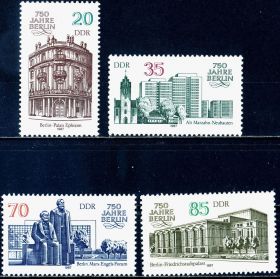 Архітектура Архитектура ^/--/^ ГДР. Юбилей г. Берлина (серия) ** 1987 г. ^_^^^ НДР. Ювілей м. Берліна (серія) ** 1987 - фото фото фото