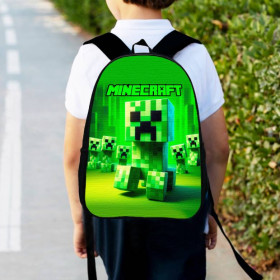 Рюкзаки, сумки Рюкзаки, сумки ^/--/^ Рюкзак детский майнкрафт Крипер &amp;quot;Minecraft&amp;quot; 34 /--/ х /--/ 27 /--/ см,городской ранец для мальчика (00524) ^_^^^ Рюкзак дитячий майнкрафт Кріпер &amp;quot;Minecraft &amp;quot; 34 /--/ х /--/ 27 /--/ см,міський ранець для хлопчика (0533) - фото фото фото