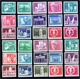 НДР, ФРН ГДР, ФРГ ^/--/^ ZM ГДР 1973-4 гг MNH - стандарт - оттенки выпуски ^_^^^ ZM НДР 1973-4 рр MNH - стандарт - відтінки випуски - фото фото фото