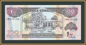 Сомалі Сомали ^/--/^ Сомалиленд 100 шиллингов 2002 P-5  (5 /--/ d) UNC ^_^^^ Сомаліленд 100 шилінгів 2002 P-5 (5 /--/ d) UNC - фото фото фото