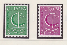 Малі Держави Європи Малые Государства Европы ^/--/^ Бельгия 1966 г MNH  -  EUROPA CEPT - ^_^^^ Бельгія 1966 MNH - EUROPA CEPT - фото фото фото