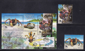 Фауна Фауна ^/--/^ NM  Фауна . Вануату 2008 г  MNH - крабы - флора ^_^^^ NM Фауна . Вануату 2008 р MNH - краби - флора - фото фото фото