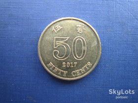 Китай Китай ^/--/^ Монета 50 центів Гонг-Конг Гонконг  (Китай) 2017 ^_^^^ Монета 50 центов Гонг-Конг Гонконг (Китай) 2017 - фото фото фото