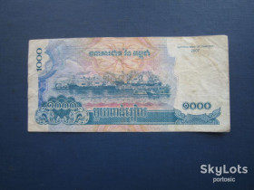 Камбоджа Камбоджа ^/--/^ Банкнота 1000 риелів Камбоджа 2007 кораблі ^_^^^ Банкнота 1000 риелей Камбоджа 2007 корабли - фото фото фото