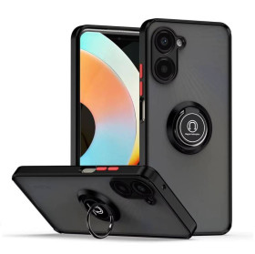 Чохли, бампера Чехлы, бампера ^/--/^ Чохол Fiji Colorframe для Realme 10 Pro 5 /--/ G матовий бампер з кільцем підставкою Black-Red ^_^^^ Чехол Fiji Colorframe для Realme 10 Pro 5 /--/ G матовый бампер с кольцом подставкой Black-Red - фото фото фото