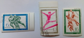 СРСР - СССР - ^/--/^ СССР 1970 Чемпионат мира по хоккею, гимнастике, футболу, гашеные (III) ^_^^^ СРСР 1970 Чемпіонат світу з хокею, гімнастики, футболу, гашені (III) - фото фото фото