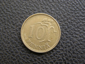 Фінляндія Финляндия ^/--/^ 10 пенни Финляндия 1974 г ^_^^^ 10 Пенні Фінляндія 1974 - фото фото фото