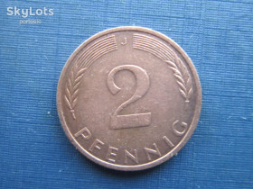 НДР, ФРН ГДР, ФРГ ^/--/^ Монета 2 пфеннига Германия ФРГ 1975 J ^_^^^ Монета 2 пфеніга Німеччина ФРН 1975 J - фото фото фото