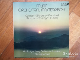 Платівки Пластинки ^/--/^ Italian orchestral masterpieces-Ex.+, Чехословакия ^_^^^ Italian orchestral masterpieces-Ex.+, Чехословаччина - фото фото фото