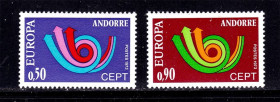 Архітектура Архитектура ^/--/^ Андорра 1973 г  MNH - EUROPA CEPT - ^_^^^ 1973 MNH - EUROPA CEPT - фото фото фото