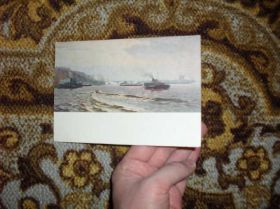 СРСР СССР ^/--/^ Волга Худ.М.А.Суздальцев 1954 /--/ г. ^_^^^ Волга Худ.М.А.Суздальцев 1954 /--/ р. - фото фото фото