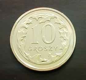 Сучасна (після ) Современная (после ) ^/--/^ Польща 10 грошей 2024 рік UNC ^_^^^ Польша 10 денег 2024 год UNC - фото фото фото