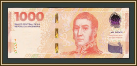 Аргентина Аргентина ^/--/^ Аргентина 1000 песо 2023 P-370  (370 /--/ a) UNC Новинка! ^_^^^ Аргентина 1000 песо 2023 P-370 (370 /--/ a) UNC Новинка! - фото фото фото