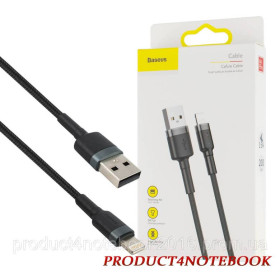 Кабелі Кабели ^/--/^ Кабель Baseus Cafule Cable USB to iP 1.5 /--/ A 2 /--/ m Gray+Black (CALKLF-CG /--/ 1) - фото фото фото