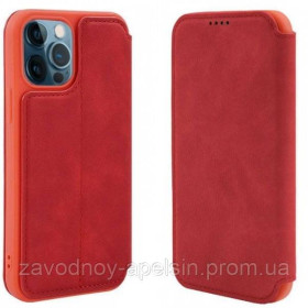 Чохли, бампера Чехлы, бампера ^/--/^ Чехол книжка iPhone 12 Pro Max кожаный (красный) ^_^^^ Книга iPhone 12 Pro Max шкіряний (червоний) - фото фото фото