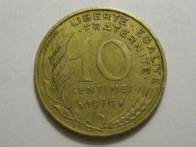 Франція Франция ^/--/^ Франция 10 сантимов 1976 года 3 /--/ П /--/ 967 ^_^^^ Франція 10 сантимів 1976 3 /--/ П /--/ 967 - фото фото фото