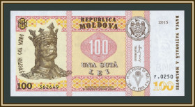 Молдова Молдова ^/--/^ Молдова 100 лей 2015  (2024) P-25  (25 /--/ с) UNC ^_^^^ Молдова 100 лей 2015 (2024) P-25 (25 /--/ с) UNC - фото фото фото