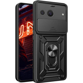 Чохли, бампера Чехлы, бампера ^/--/^ Чохол Fiji Camera Defence для Google Pixel 8 /--/ a бампер із захистом камери та підставкою Black ^_^^^ Чехол Fiji Camera Defence для Google Pixel 8 /--/ a бампер с защитой камеры и подставкой Black - фото фото фото