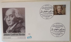 Європа Европа ^/--/^ Германия 250 лет со дня рождения Иоганна Готфрида Гердера 1994 ^_^^^ Німеччина 250 років від дня народження Йоганна Готфріда Гердера 1994 - фото фото фото
