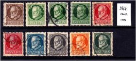 Німецька імперія (-) Германская империя (-) ^/--/^ Германия  1914 г - гаш - BAYERN ^_^^^ Німеччина 1914 — гаш — BAYERN - фото фото фото