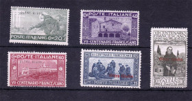 Італія, Ватикан Италия, Ватикан ^/--/^ Италия  1926 г  MLH -  надпечатка OLTRE GIUBA ^_^^^ Італія 1926 — наддрук OLTRE GIUBA - фото фото фото