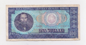 Румунія Румыния ^/--/^ 100 леїв = 1966 р. = РУМУНІЯ  + ^_^^^ 100 леев = 1966 г. = Румыния + - фото фото фото