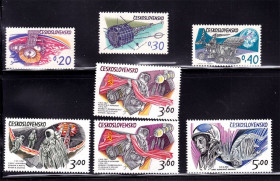 Освоєння космосу Освоение космоса ^/--/^ Космос . Чехословакия  1973 г MNH - разновидность ^_^^^ Космос . Чехословаччина 1973 MNH - різновид - фото фото фото