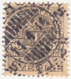 Скандинавія Скандинавия ^/--/^ Швеция 1910 г. № 37 гашеная ^_^^^ Швеція 1910 р. No 37 гашена - фото фото фото