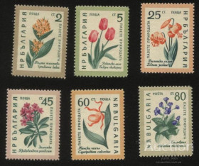 Балканський півострів Балканский полуостров ^/--/^ Болгария 1960 г № 1164‑1169 **  серия ^_^^^ Болгарія 1960 р. No 1164-1169 ** серія - фото фото фото