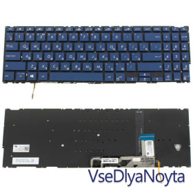 Клавіатури Клавиатуры ^/--/^ Клавиатура для ноутбука ASUS (UX /--/ 534 series) rus, blue, без фрейма, подсветка клавиш (ОРИГИНАЛ) ^_^^^ Клавіатура для ноутбука ASUS (UX /--/ 534 series) rus, blue, без фрейму, підсвічування клавіш (ОРИГИНАЛ) - фото фото фото