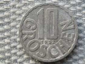 Австрія Австрия ^/--/^ Австрия 10 грошей 1952 года 623 ^_^^^ Австрія 10 грошей 1952 623 - фото фото фото