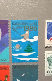Мистецтво Искусство ^/--/^ Гренландия Рождество 1986 ^_^^^ Гренландія Різдво 1986 - фото фото фото
