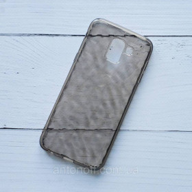 Зарядні пристрої Зарядные устройства ^/--/^ Чохол для Samsung Galaxy J /--/ 6 2018 (J /--/ 600) силіконовий, прозорий, сірий ^_^^^ Чехол Samsung J /--/ 600 /--/ F Galaxy J /--/ 6 2018 для телефона серый силиконовый - фото фото фото